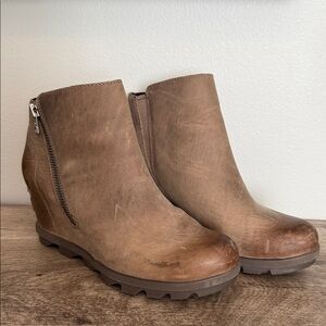 Sorel Joan of Arctic Wedge Booties with Zipper